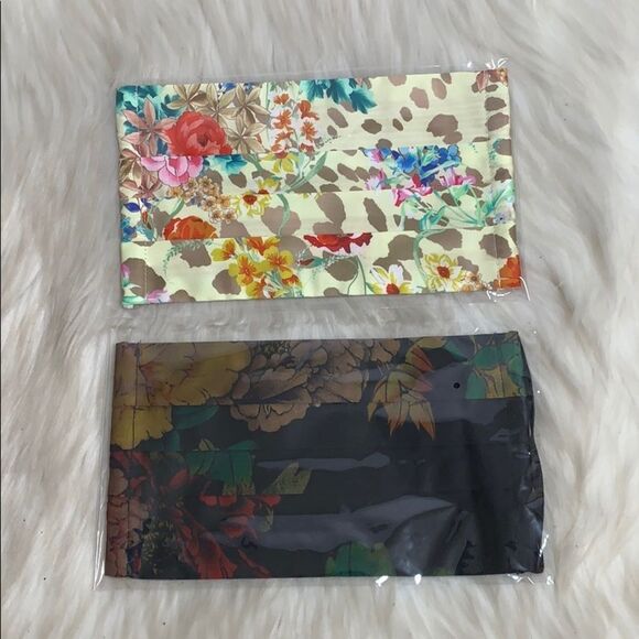 Johnny Was Colorful Fabric Face Masks Set … - Picture 1 of 5